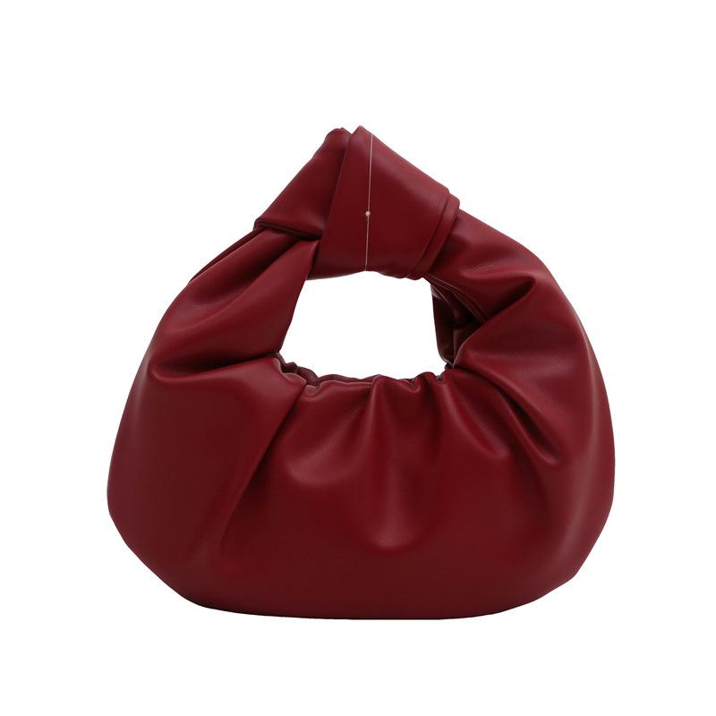 2024 Unique Design: Pleated Women's Versatile Solid Color Handbag - Summer Casual Must-Have