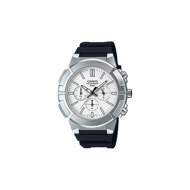 

Casio CASIOSTANDARD series classic, simple, exquisite and fashionable, 50 meters waterproof, quartz movement, resin strap, Japanese and MTP-E500-7AV белый