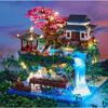 3320 PCS Blocks Tree House Diamond Building Garden Architecture Waterfall Light Bricks Christmas for Kid Over 12 Years Adult Gift