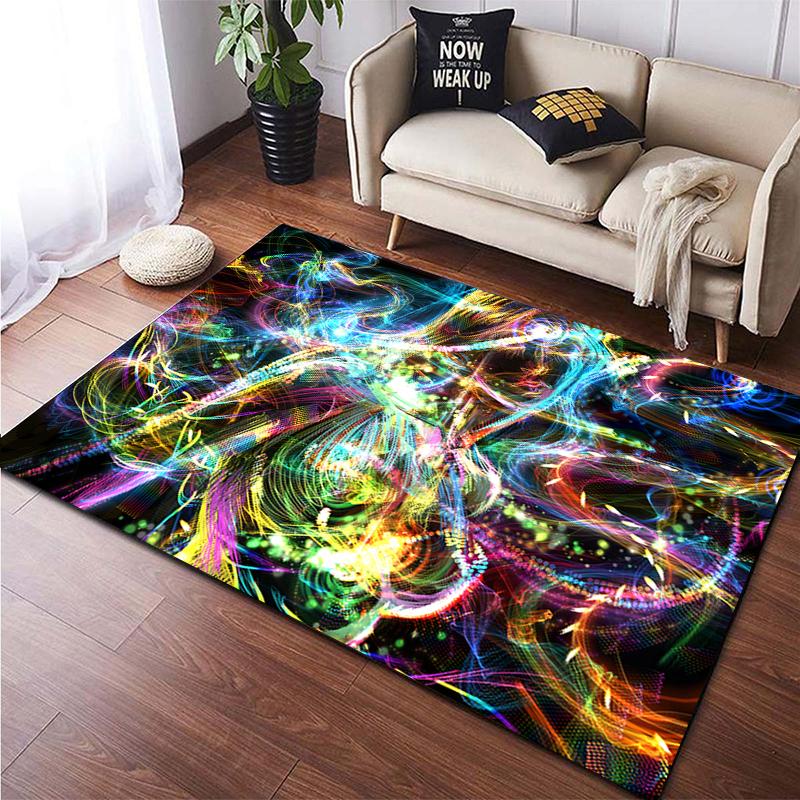 Colorful Magical Fantasy Abstract Art Printed Carpet for Living RoomHome Decoration Mats Boho Rugs Dropshipping Outdoor Rugs