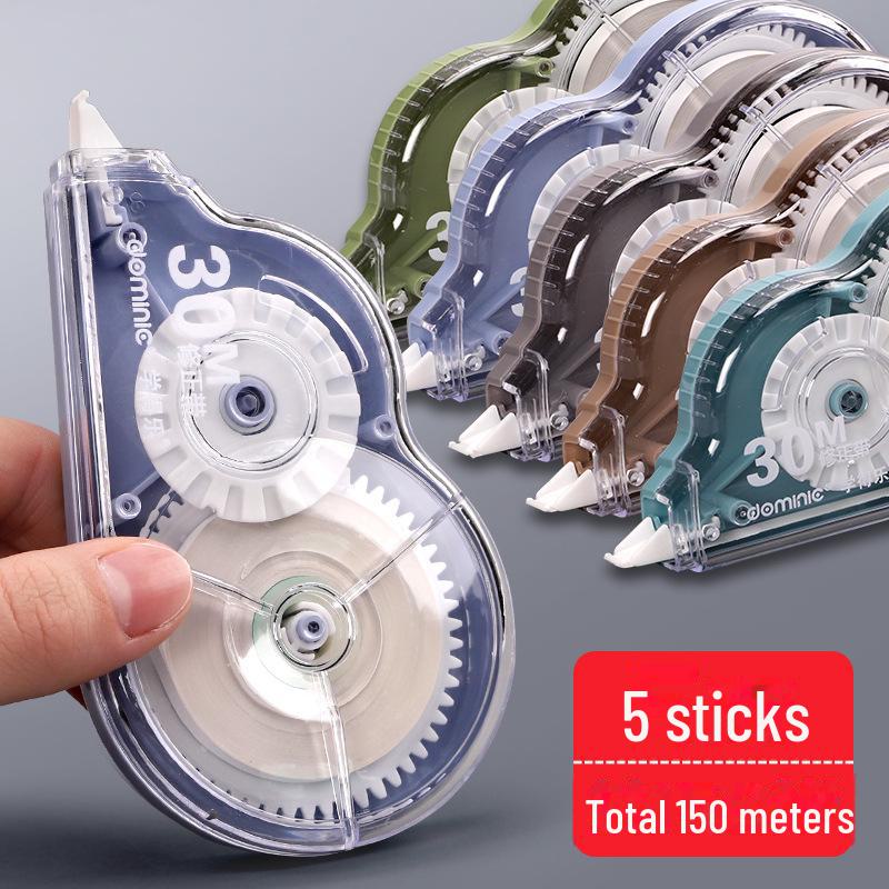 High-Capacity Correction Tape for Students with Smooth, Transparent Film