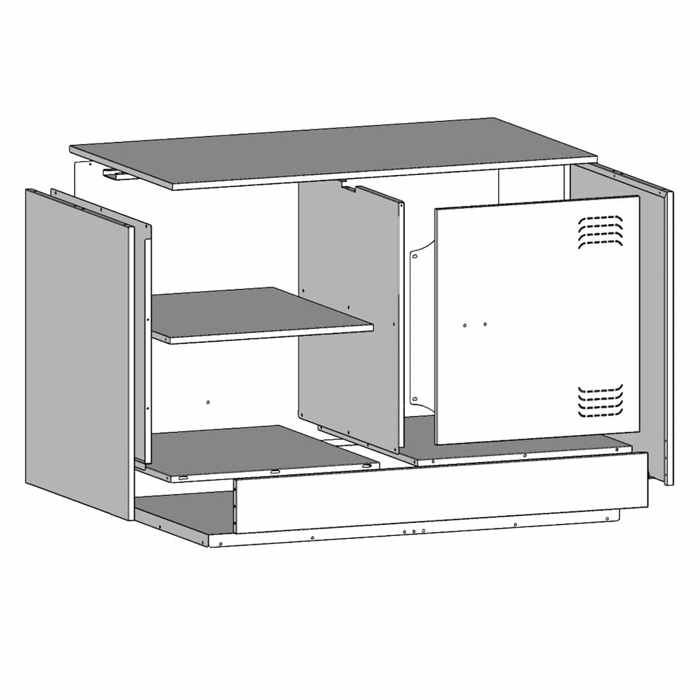VidaXL Meubles TV 2 pcs noir 67x39x44 cm acier, banc TV, meuble télé, meuble multimédia, buffet TV, meuble hifi, centre de 841692