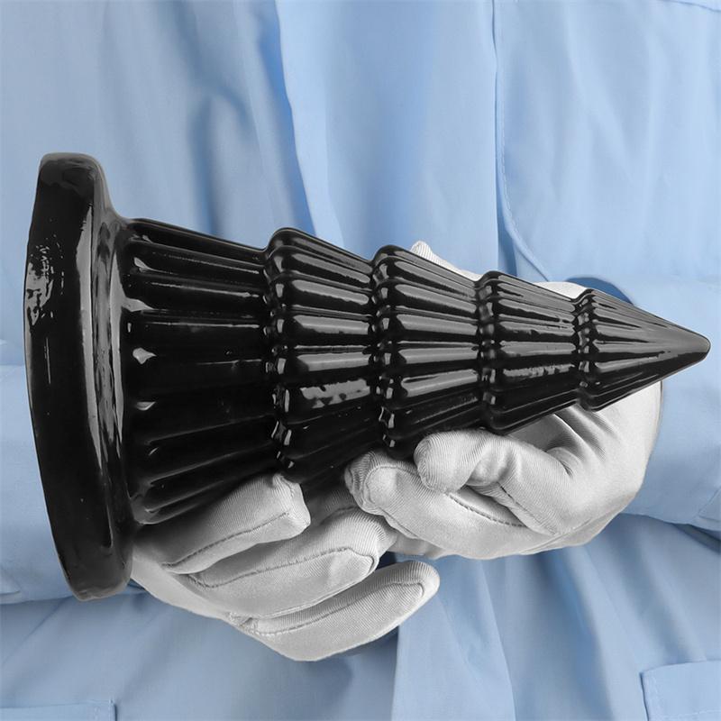Black Christmas Tree Soft Super Large Anal Plug Suction Cup Anal Sex Products Extra Large Thick Fisting Toy