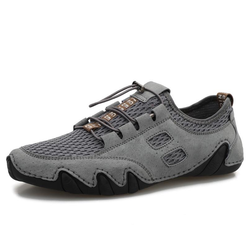 

New summer men s shoes mesh shoes breathable sports men s casual shoes leather shoes versatile trend shoes men 38