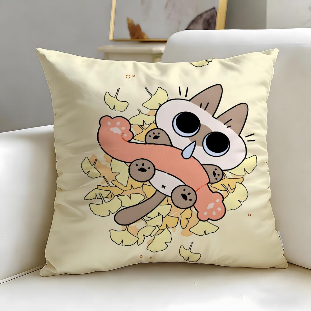 popular cartoon character Azukisan Cushion Cover Soft EasyWash Pillow Case Versatile for Couch Bed Travel and Office