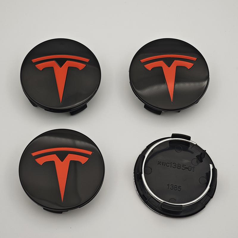 For ABS Tesla Wheel Center Hub Cap Emblem Logo Car Rims Cover Hubcap For Tesla Model 3 Y X S Original Badge Accessories