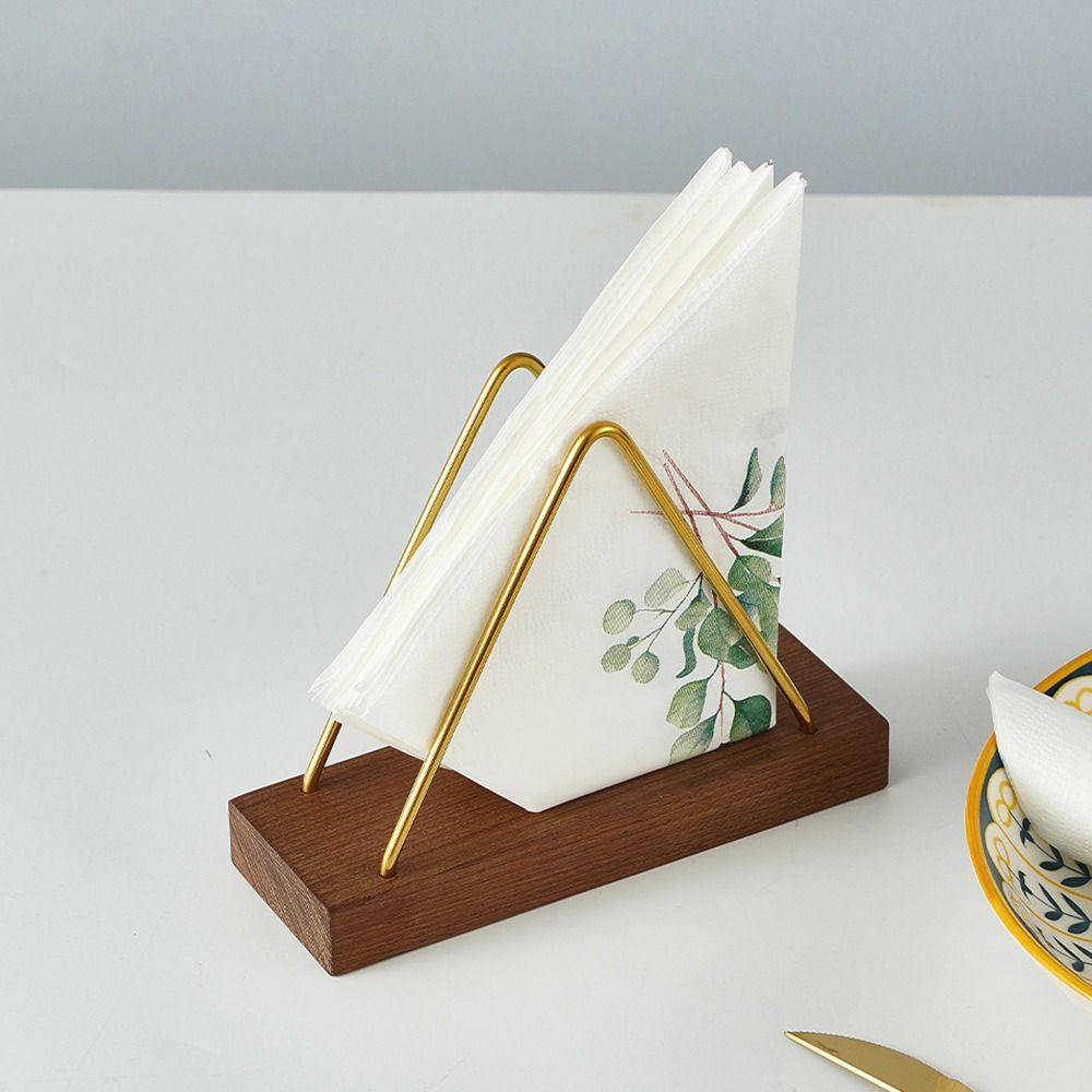 

Freestanding Metal Napkin Holders Triangle Vertical Napkin Dispenser Countertops Beech