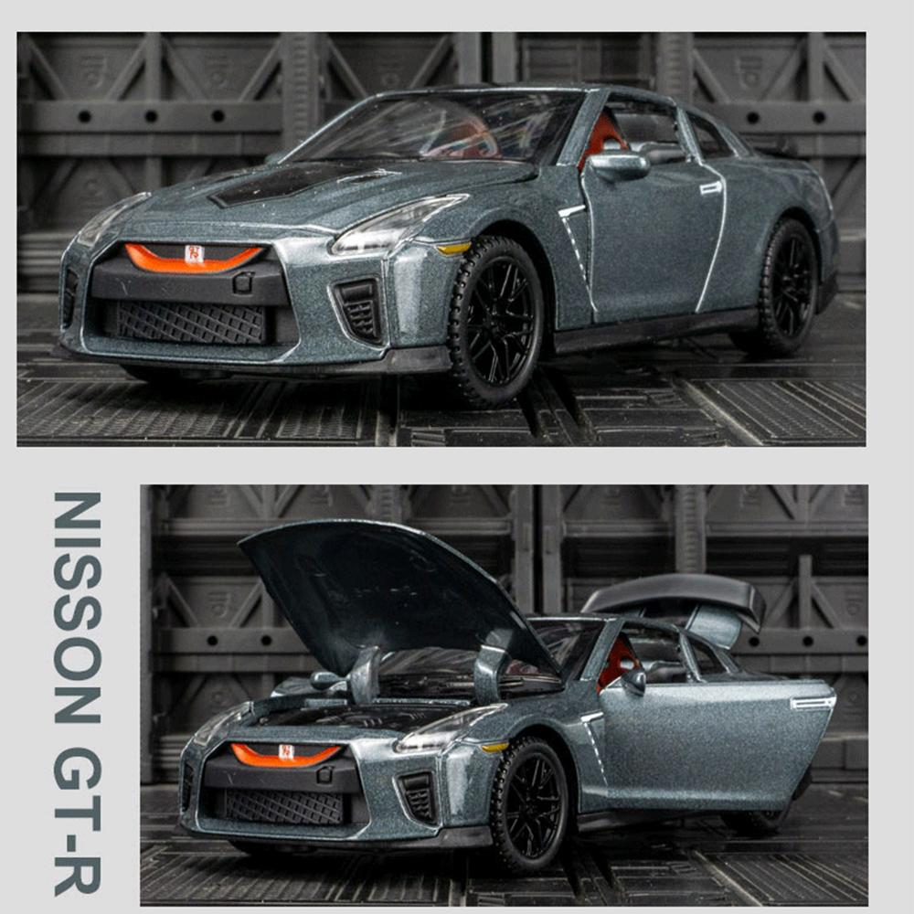 1/32 Adatto per GTR R35 50th Anniversary Mold Toys Car Toys Modelli di auto Giocattoli in metallo Serie di auto Giocattoli pullback per bambini