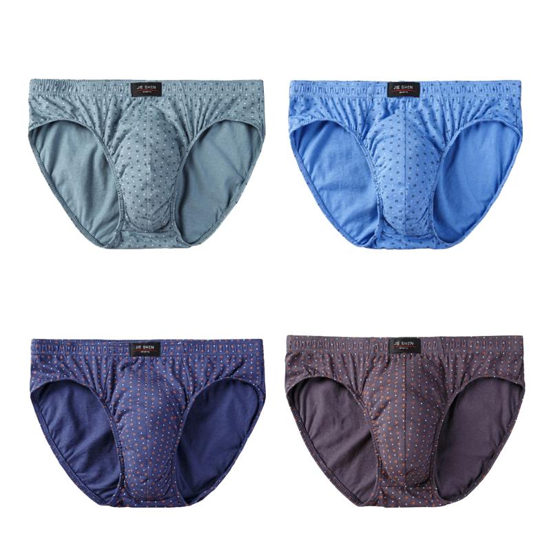 4Pcs Men's Briefs Cotton Underwear Bottom Fashion Underpants Man Undies Comfortable Panties Big Size L XL XXL 3XL 4XL 5XL 6XL 7XL