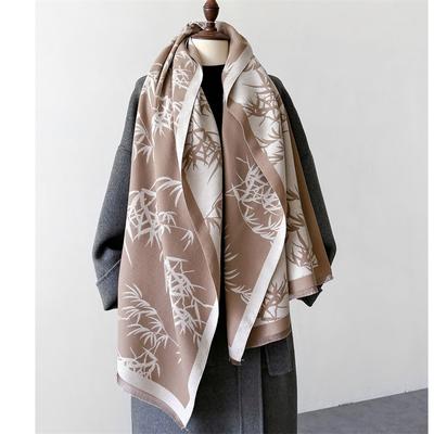 Luxus márka Cashmere női virágos sál téli meleg kendő és betakar Bandana Pashmina női Foulard négyzet alakú vastag takaró poncsó