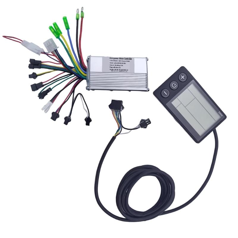 Smarted LCD Display Controller Scooters Durability Waterproofed Speedometers Controller for Electric Bicycles