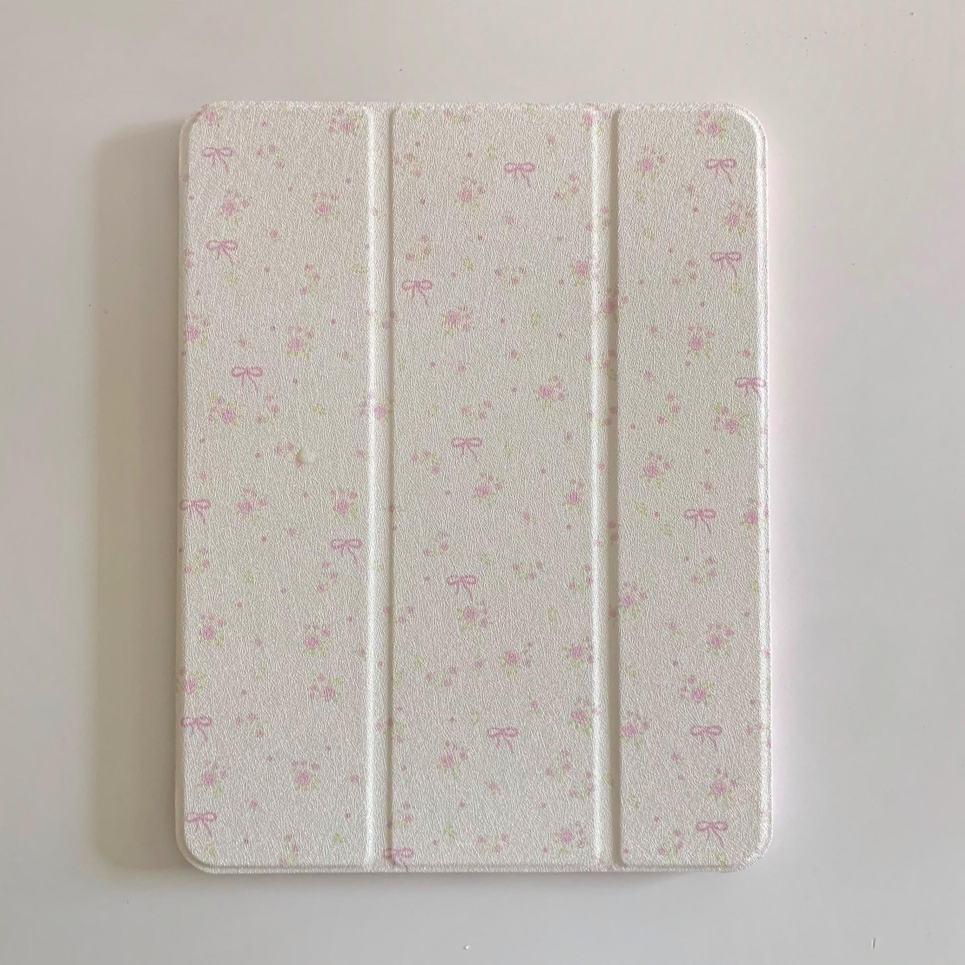 

Floral Butterfly Knot Tri-Fold Mirror Case for iPad Mini 6/Pro/Air iPad mini 6/7 (8.3-inch)
