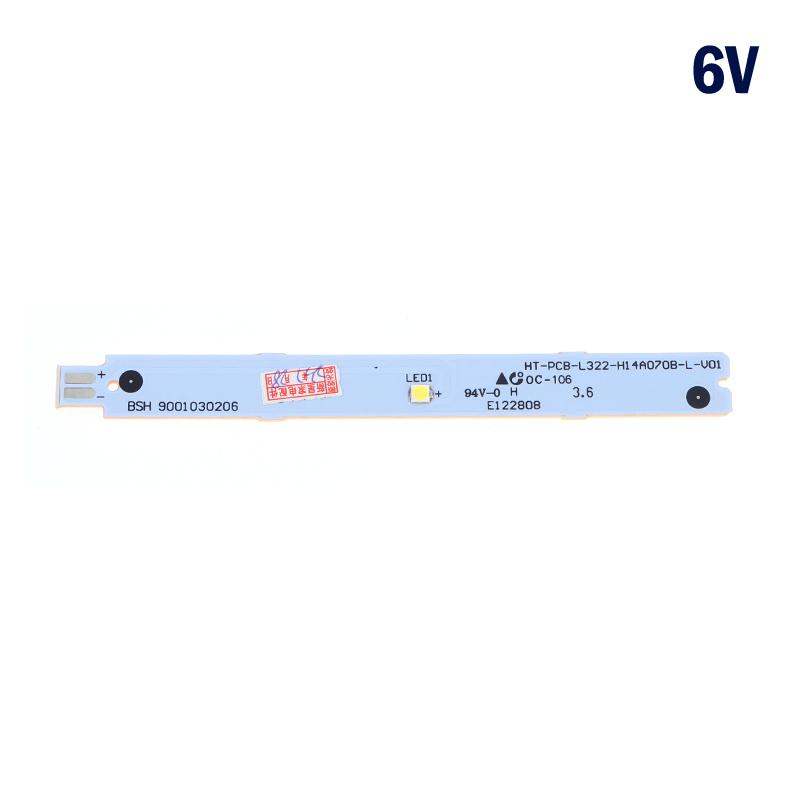 

1 шт. Bsh 9001030205 9001030206 9001069888 3 В 6 В холодильное освещение светодиодная лента для деталей холодильника 6V