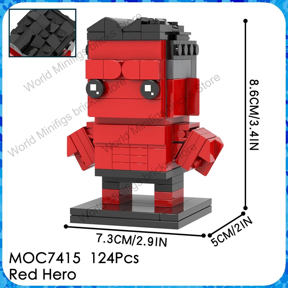 

MOOXI MOC Invincibly Brickheadz Mark Omni-Man Anime Movie Figures Compatible Building Blocks Gift Toys For Children Adult Bricks