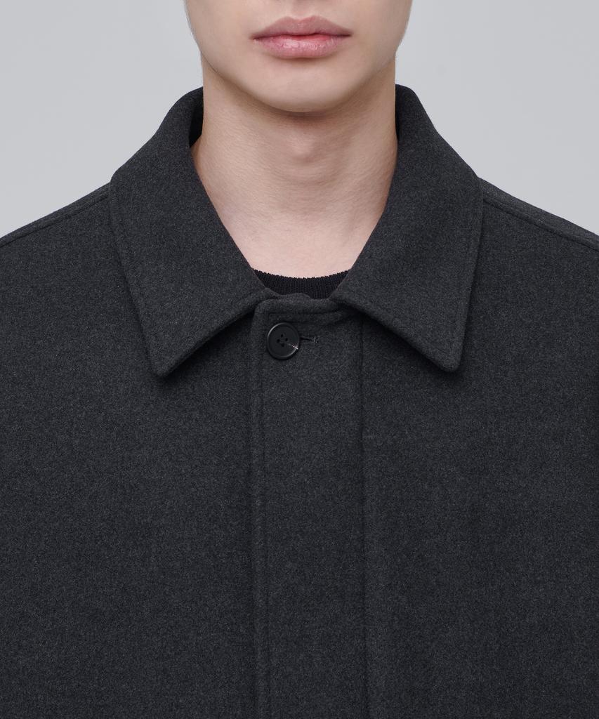 Musinsa Standard Cashmere Blend Oversized Minimal Blouson Jacket [Charcoal Grey]