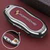 Zinc alloy Leather Car Smart Key Case Cover Bag Protector For Porsche 911 718 Panamera Macan Cayenne Boxster Cayman Keychain HJ5