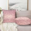 Rose Gold 18 X 18 Couch Pillow Covers Set of 2 Silver Abstract Glowing Double Sided Silky Velvet Throw Pillow Case Square Cushion Cover Decorative