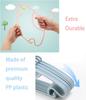 10/30/50PCS Baby Clothes Racks Portable Plastic Towel Display Scarfs Hangers Windproof Children Coats Hanger Clothing Organizer
