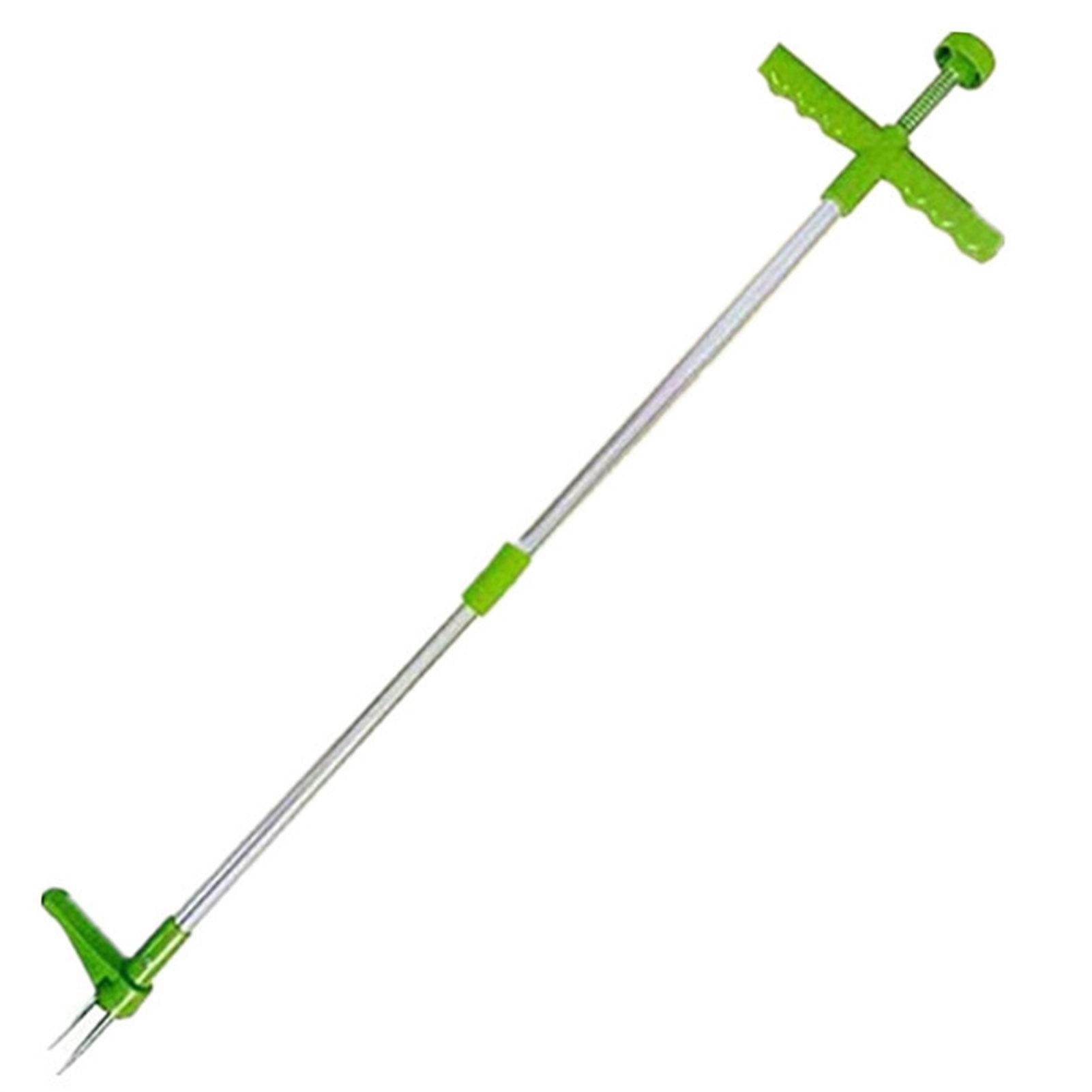 Weeds Pullers Lightweight Long Handled Gardening Tools With Foot Pedal 3 Steel Claws Stand Up Hand Weeder Tool For Backyard Lawn