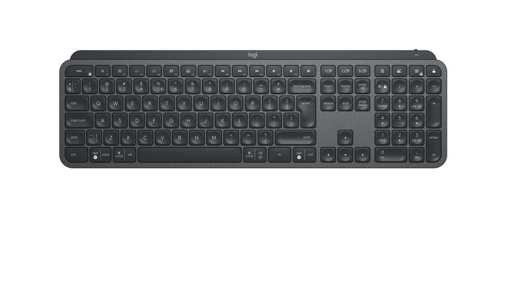 Logitech Mx Keys For Business Bluetooth Nordic Graphite Keyboard, 920-010249