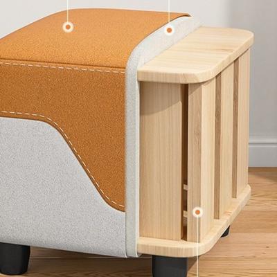 Useful Technical Cloth Small Stool Colorful Wooden Nordic Stool Breathable Multifunctional Shoe Changing Stool Living Room