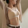 Damen trägerloser, rutschfester, nahtloser Bandeau-BH für kleine Brust - Unsichtbar, dünn und mit schönem Rückendesign