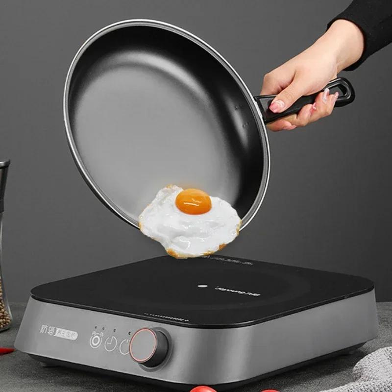 3Pcs/set Frying Pan Non-stick Skillet Steak Flat Cooking Pan Iron Pancake Egg Fryer Cast Iron Kitchen Cooking Tools 20/25/30cm
