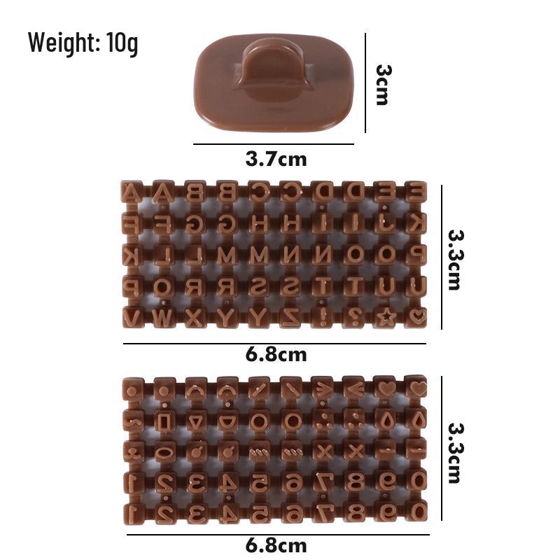 Alphabet & Number Letterpress Biscuit Stamp Mold for Ceramic Clay & Cake Decoration