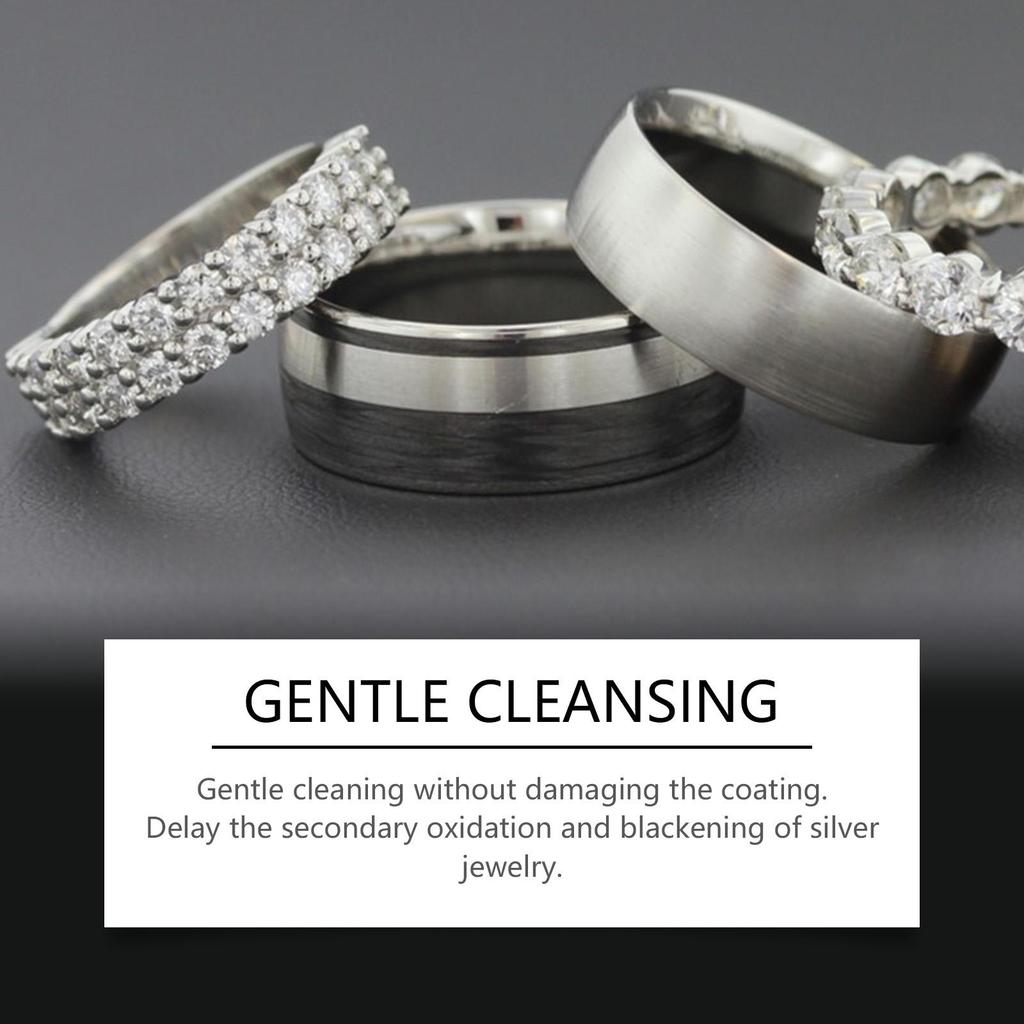 Jaysuing Silver Jewelry Cleaner 100ml, Tarnish Remover for Rings, Bracelets, Anti-Oxidation Jewelry Care Solution
