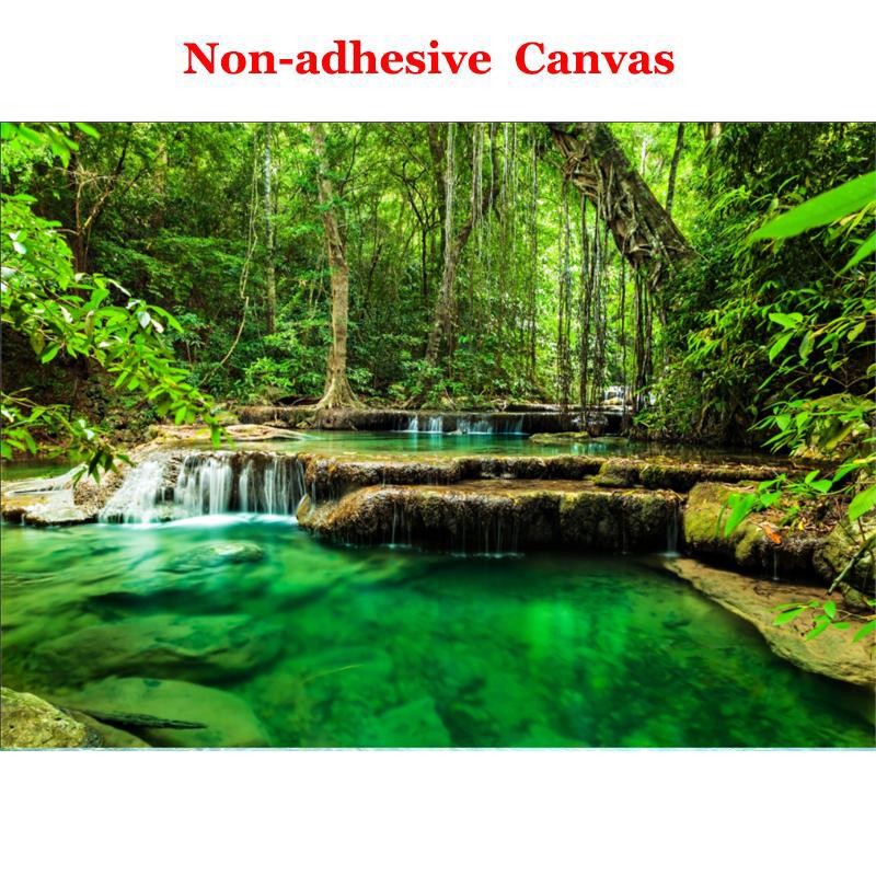 

Пользовательские 3D фотообои Зеленый лесной пейзаж Большая настенная роспись Гостиная Спальня Фоновая стена Фреска Papel De Parede 3D 500cm (W) x 300cm (H)