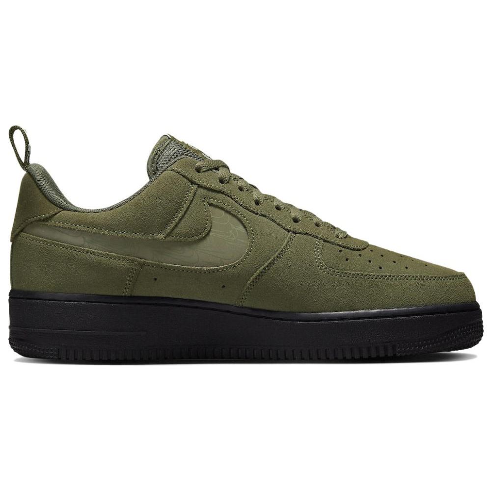 Nike Air Force 1 07 LV8 Reflexný Swoosh - Cargo Khaki Pánske Tenisky Zelená Biela Čierna DZ4514-300