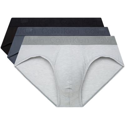 Kreisförmige Jacquard Glatte Atmungsaktive Enganliegende Slips 3er-Pack Herrenunterwäsche NP2487O