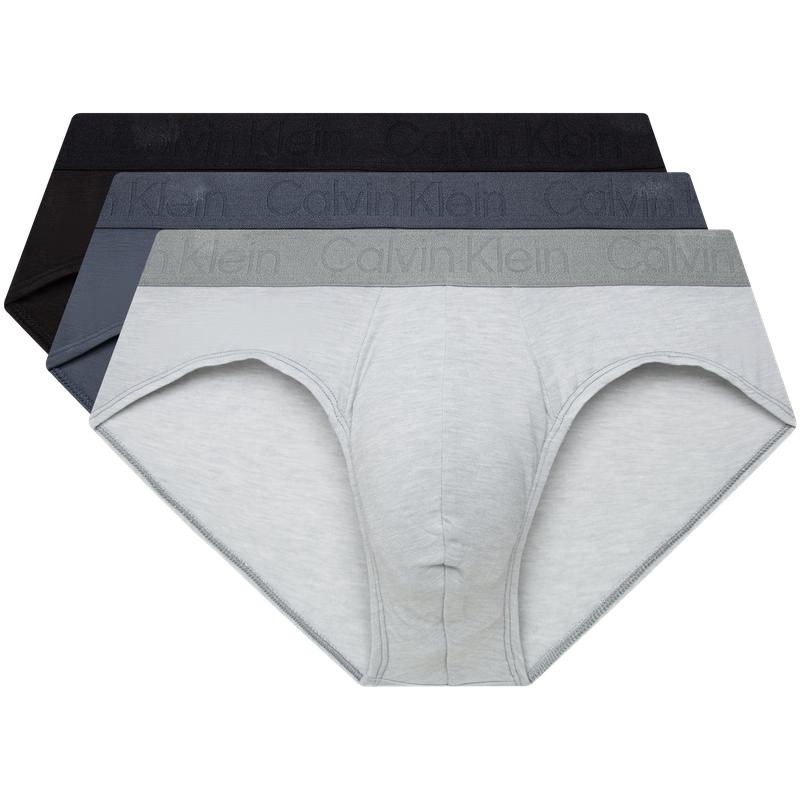

Calvin Klein Круглый жаккард гладкие дышащие облегающие трусы 3 шт. в упаковке мужское нижнее белье NP2487O M