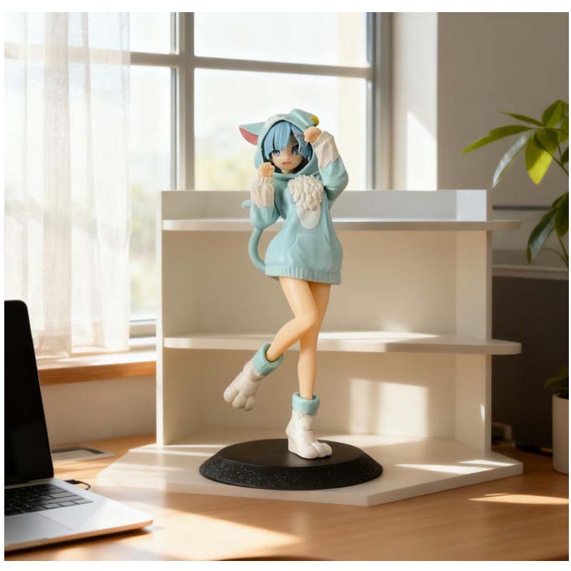 New model Anime Rem Emilia Cat RE: Living From Scratch In Another World, Characters In Different Colors, Static Toys, Gifts