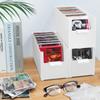 CD Storage Box, Stackable Plastic CD Organizer, Hold Up To 25 CDs, CD Storage Case For Desk And Shelf