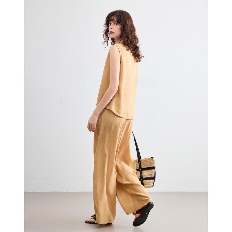 Demana Murray Series Women's Summer Print Sleeveless Top & Wide-Leg Pants Set