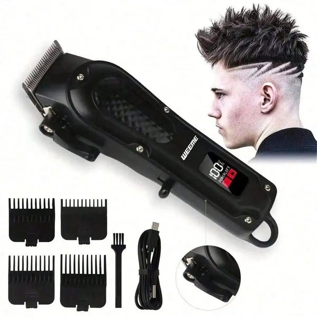 Professional USB Rechargeable Hair Clipper & Beard Trimmer, Cordless, Ideal Gift for Men