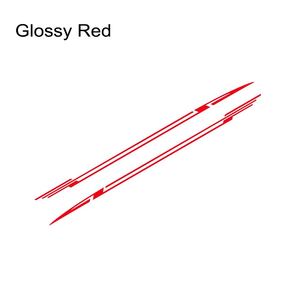 2PCS Car Door Side Skirt Stripes Stickers Z-Shape Sport Styling Vinyl Decals Car Decoration Accessories For Opel Corsa C E F D