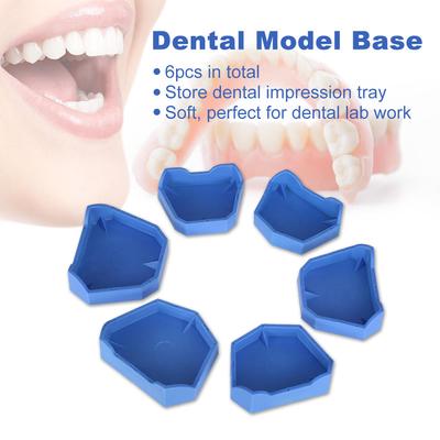 Tragbare 6 stücke Dental Modell Basis Set Dental Ehemaligen Basis Form Gips Basis