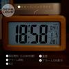 DEMI Alarm Digital Wake Up Stylish Interior Table Japanese Easy to Read Bedside Thermometer Battery Comes with Light Easy to Carry LOUS. Clock, Clock,