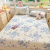 Floral Printed Mattress Cover Cotton Soft Single Queen King Size Bed Sheet Household Bedding No Pillowcase