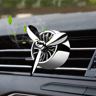 Car Conditioning Smell Air Freshener Alloy LED Auto Vent Outlet Perfume Clip Fresh Aromatherapy Fragrance Atmosphere Light