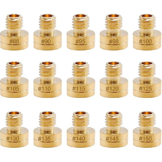 25 Pcs Carburetor Main Jet Kit Replacement for Mikuni VM22 VM24 VM26 Carburetor Used on 125cc 150cc 200cc 250cc Engine Motorcycle Dirt Pit Bike (25