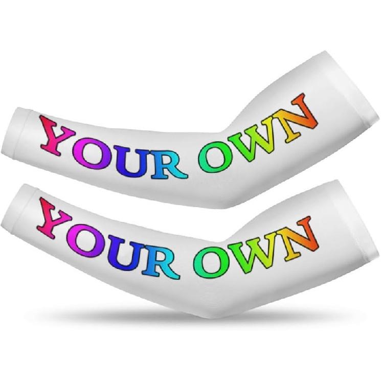 Custom Arm Sleeve Personalized Cooling Compression Arm Shield Add Image Text Elastic Oversleeve Sleeves Covers