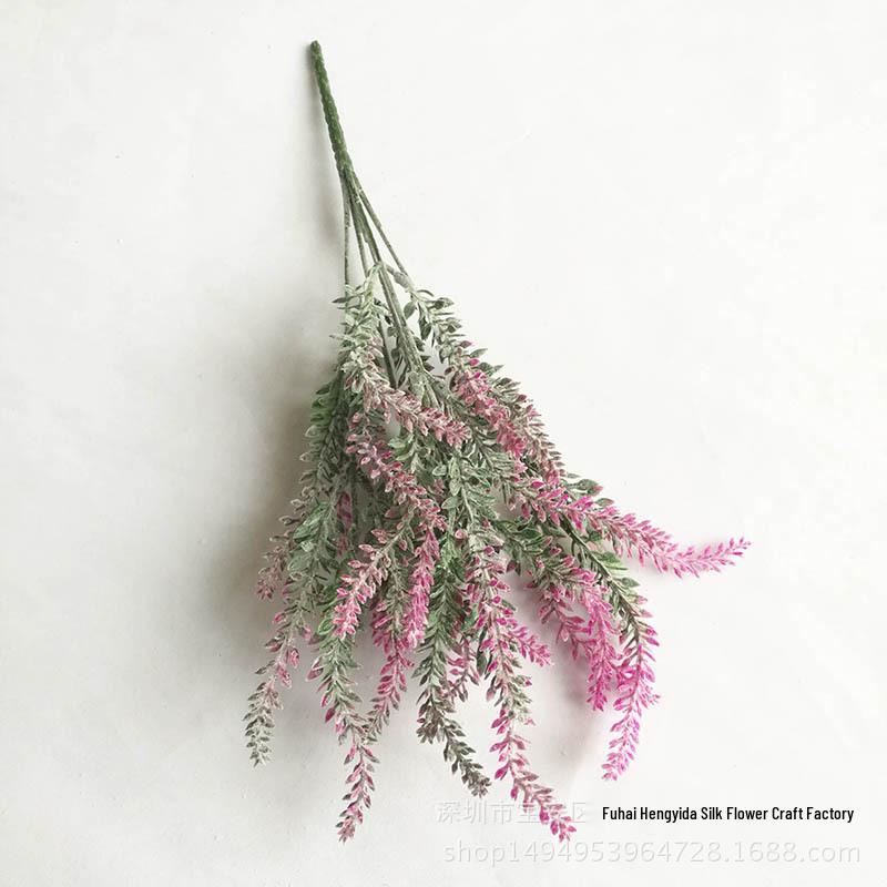 

Лавандовые шелковые цветы - декоративный букет в пасторальном стиле для свадеб маджента