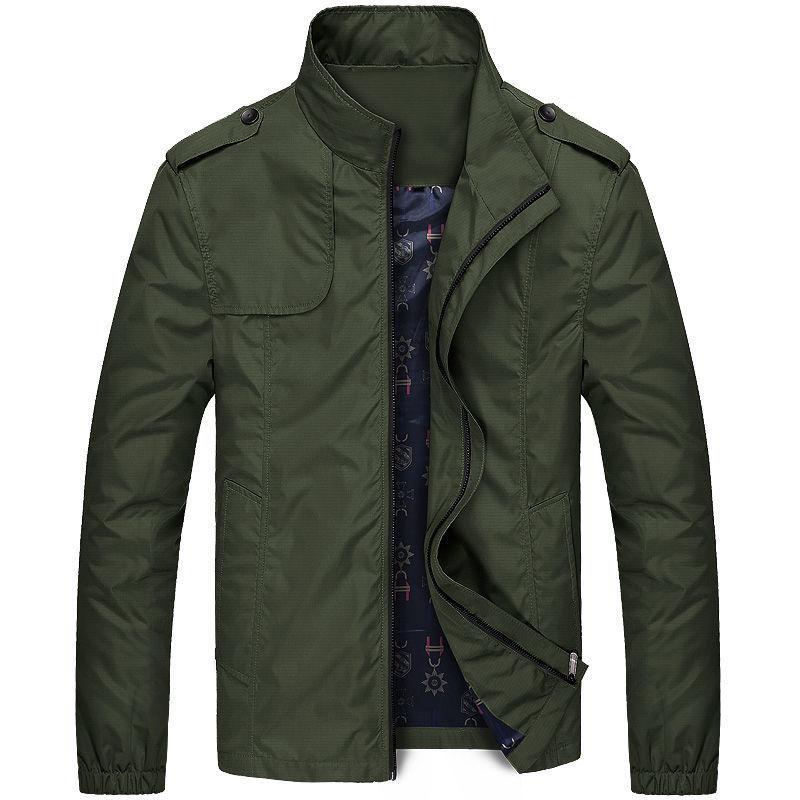 Men's Jacket Men's Spring and Autumn Casual Korean Version Handsome Pilot Jacket Men's Clothing