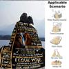 1PC Love Quotes for Wife Print Blanket, Soft Throw Blanket - Warm & Cozy for Couch, Bed, Office, and Travel yy250912199