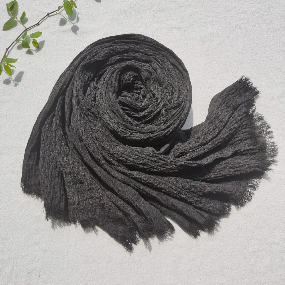 Unisex Cotton Linen Autumn Winter Men Scarf Fashion Men's Scarves Warm Neckerchief Soft Long Tassel Shawl Male Pashmina Bufandas