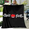 Fashion S-Spitfire Logo Pattern Blanket Flannel Thin Blanket Portable Home Travel Office Lunch Break Blanket Birthday Gift