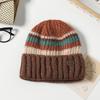 Knitted Warm Hat Ladies Pullover Ear Protector Confinement Windproof Hat Outdoor Cycling Sports Wool Hat Tide